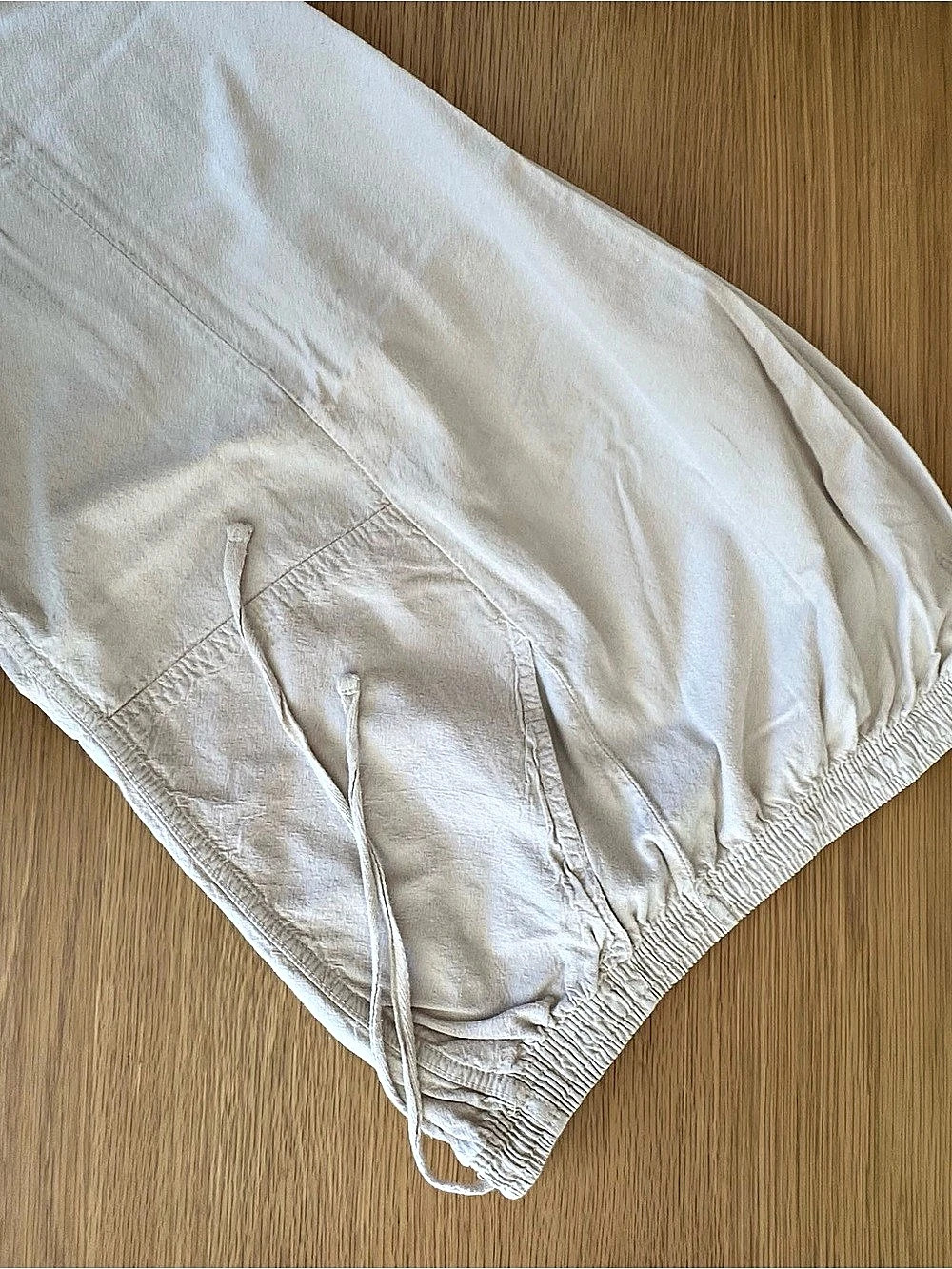 ERIKA Cotton Capri Pants in Cream XL Like New Super Soft Super Cozy